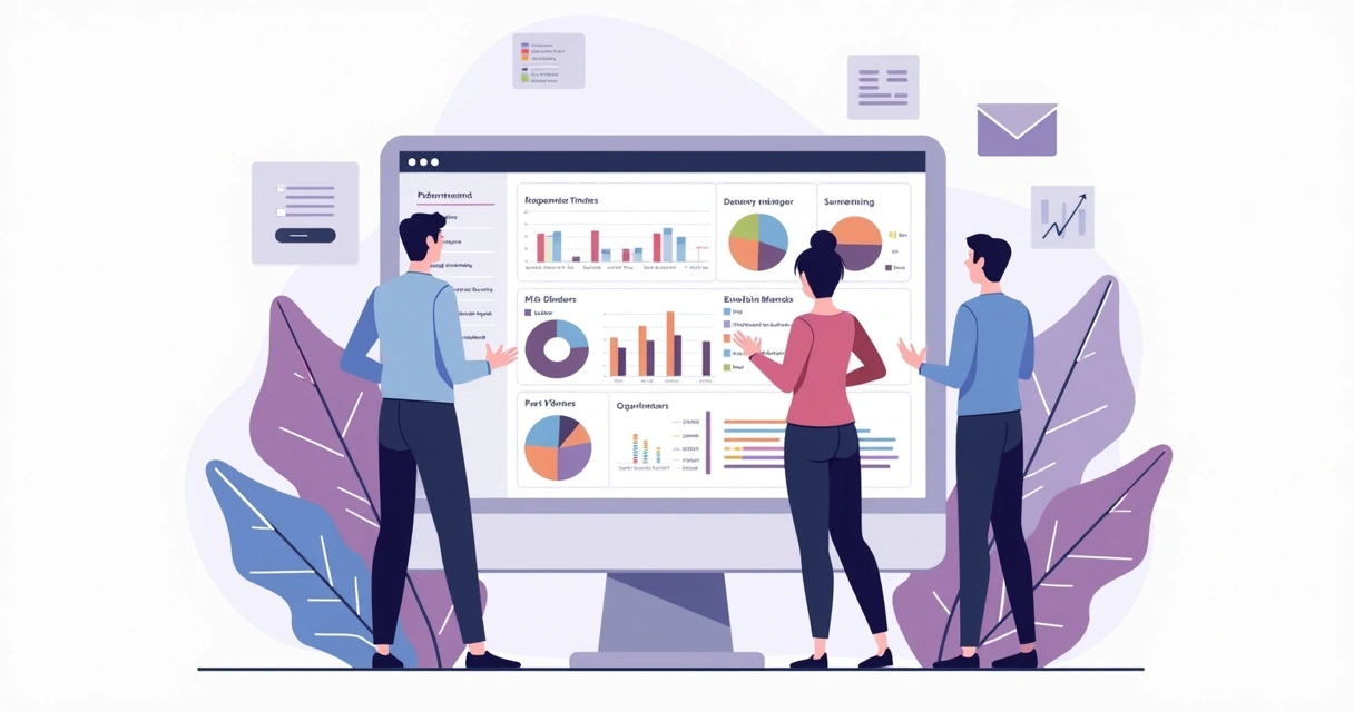 Dashboard de portal de parceiro mostrando histórico e KPIs 