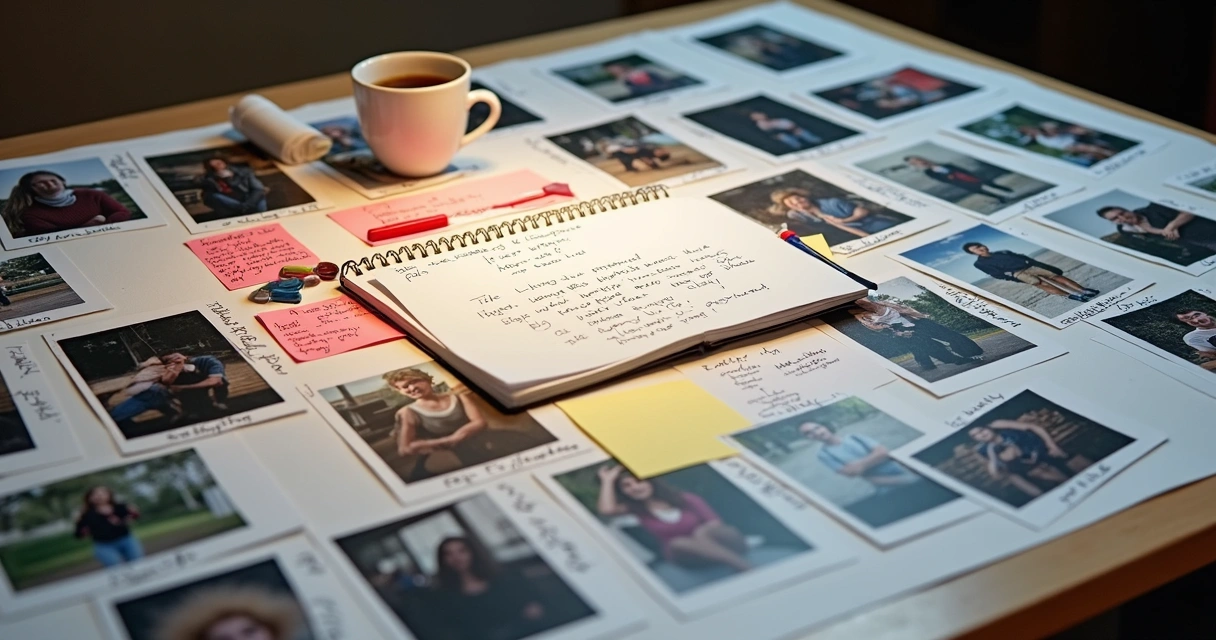 Portfólio de fotografia mostrando evolução entre fotos antigas e novas 