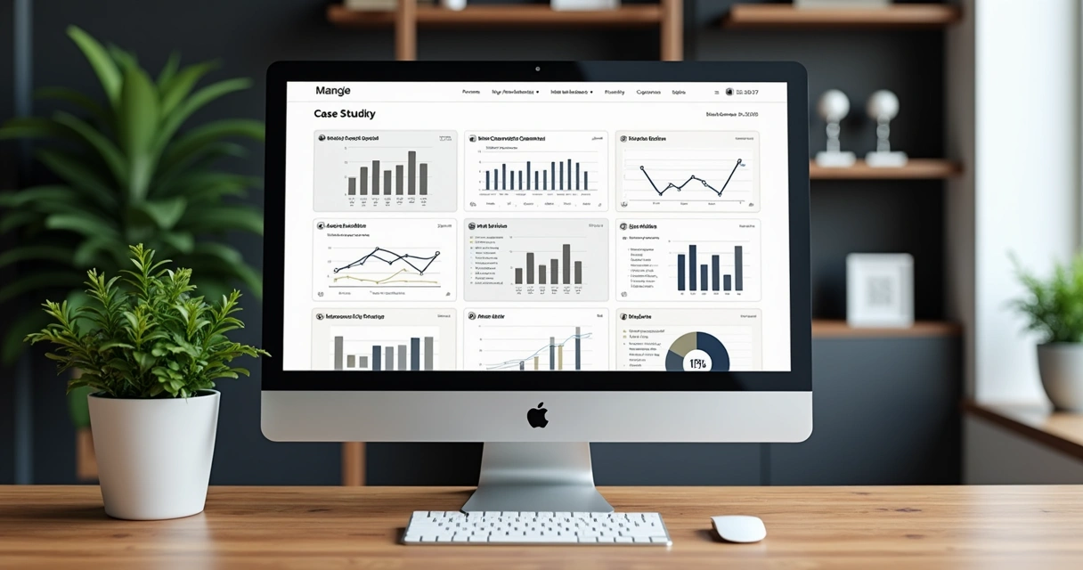 Página de portfólio de agência digital exibindo cases de sucesso