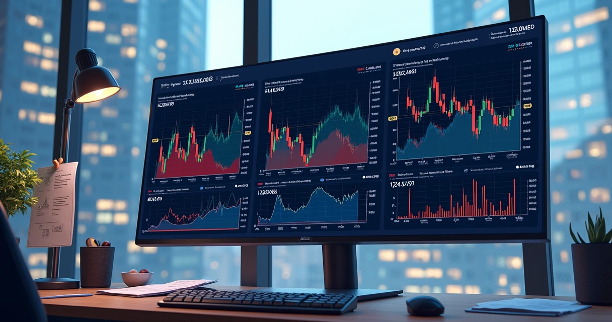 Dashboard showing risk metrics for portfolio greeks 