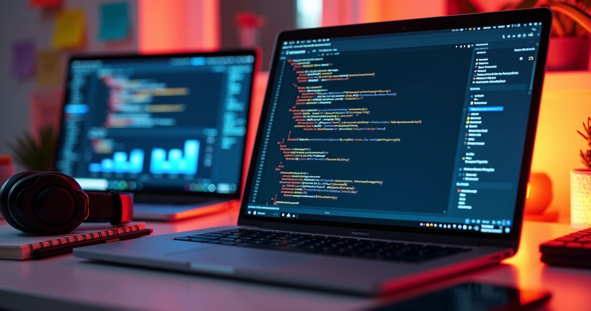 Tela de notebook exibindo projetos de portfólio em aprendizado de máquina 