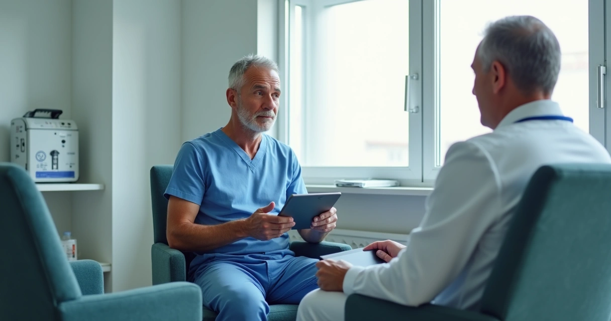 Consulta de retorno após cirurgia urológica 