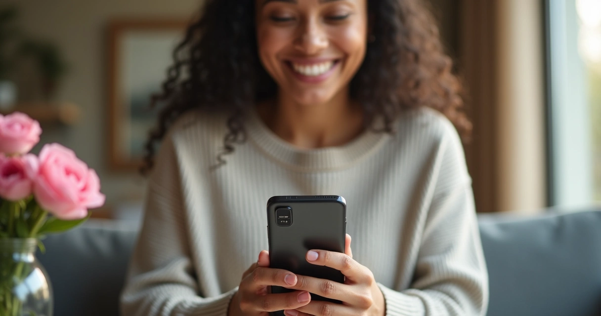 Cliente satisfeito recebe mensagem de pós-venda pelo WhatsApp 