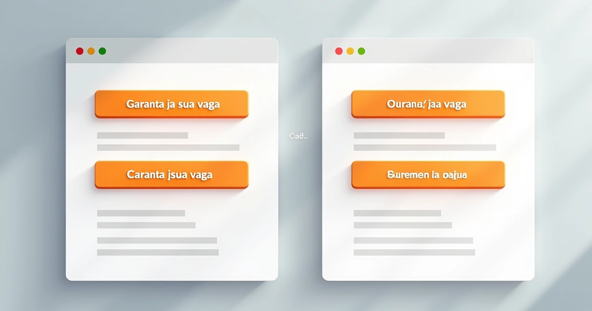 Botões CTA em diferentes posições da página 