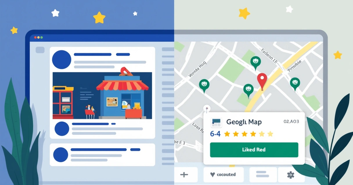 Comparação entre anúncios de Facebook e Google para negócio local 