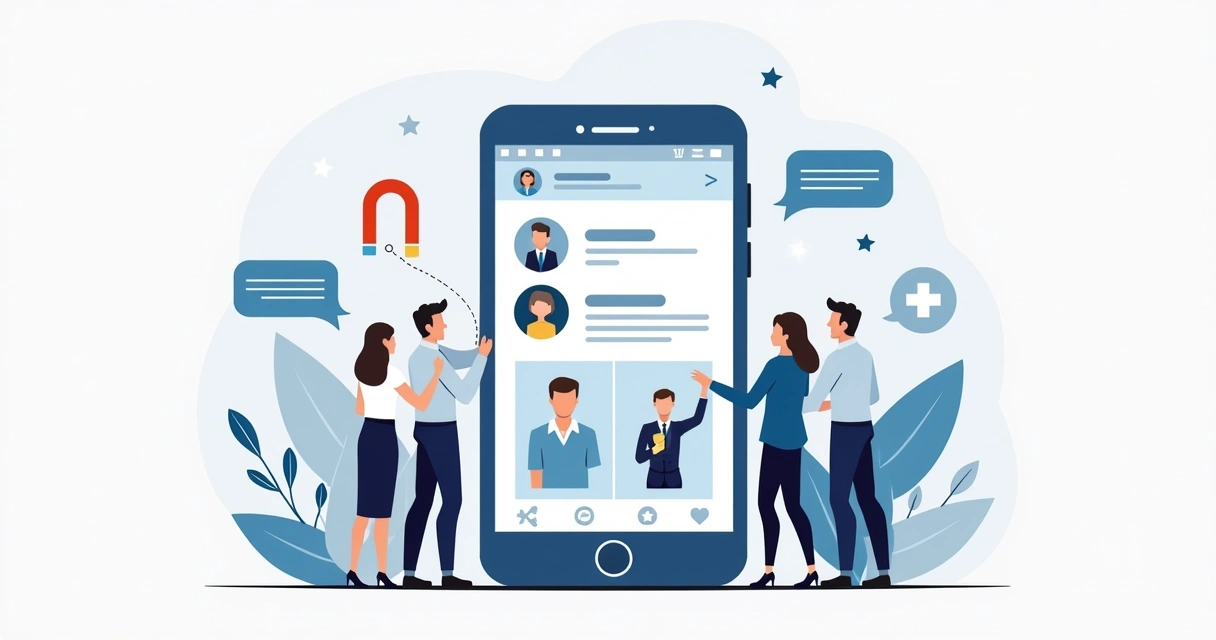 Publicação no LinkedIn gerando interação B2B 