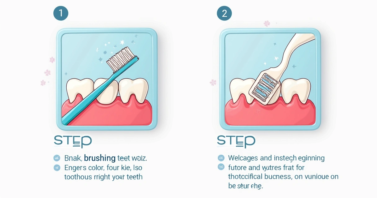 Imagem de post educativo mostrando técnica correta de escovação dental 
