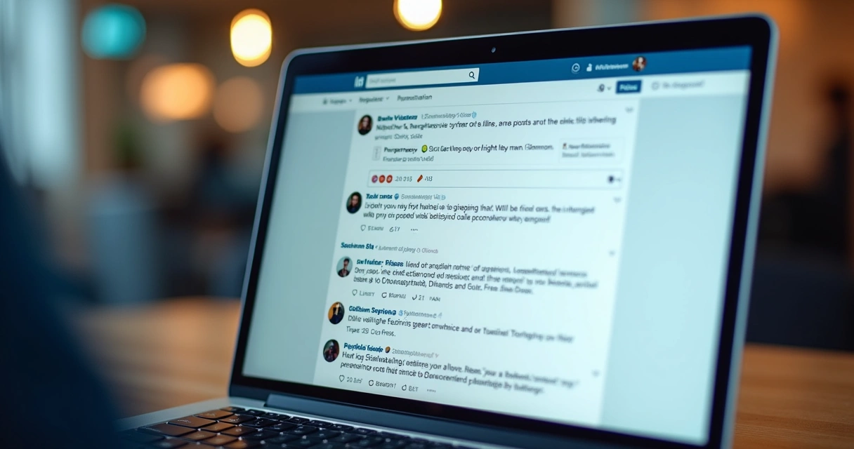 Publicação no LinkedIn com alto engajamento, mostrando curtidas, comentários e compartilhamentos.