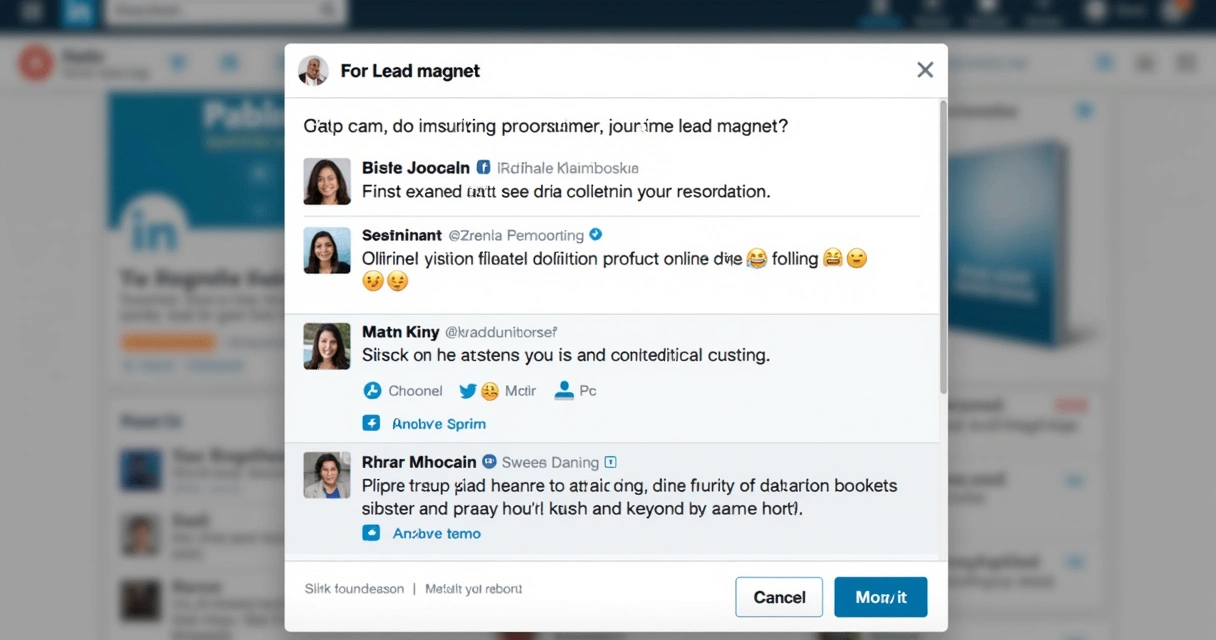 Post com chamada para lead magnet no LinkedIn