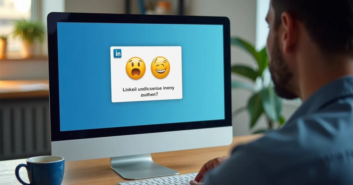Comentário irônico em tela de computador 