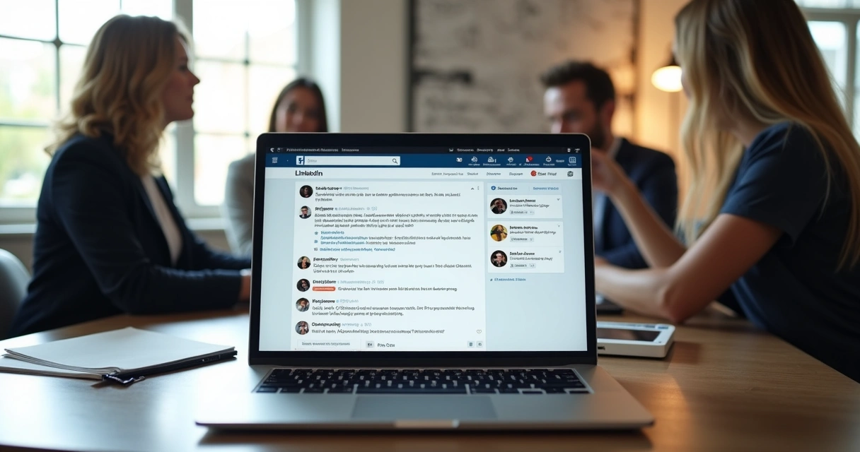 Publicação no LinkedIn com muitos comentários e reações. 