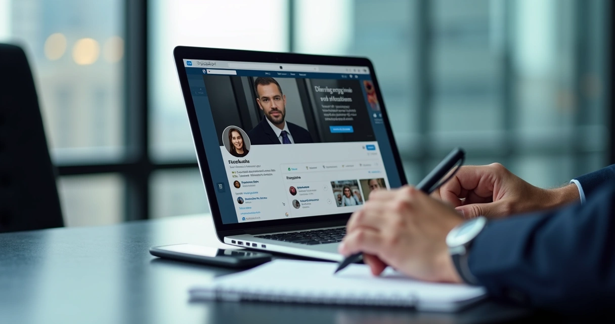 Post profissional de executivo fortalecido no LinkedIn 