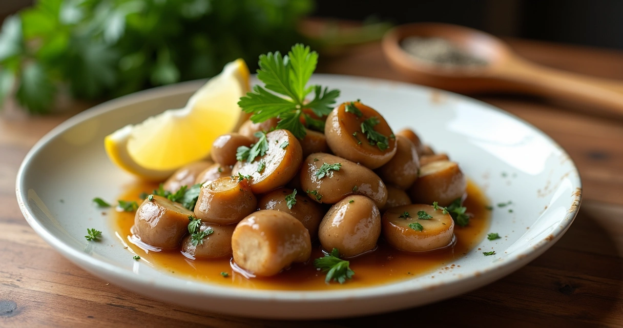 Prato com cogumelos Lion’s Mane salteados