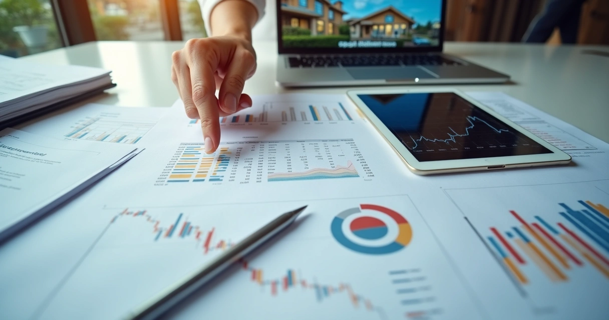 Tabela com índices imobiliários e preços de imóveis 