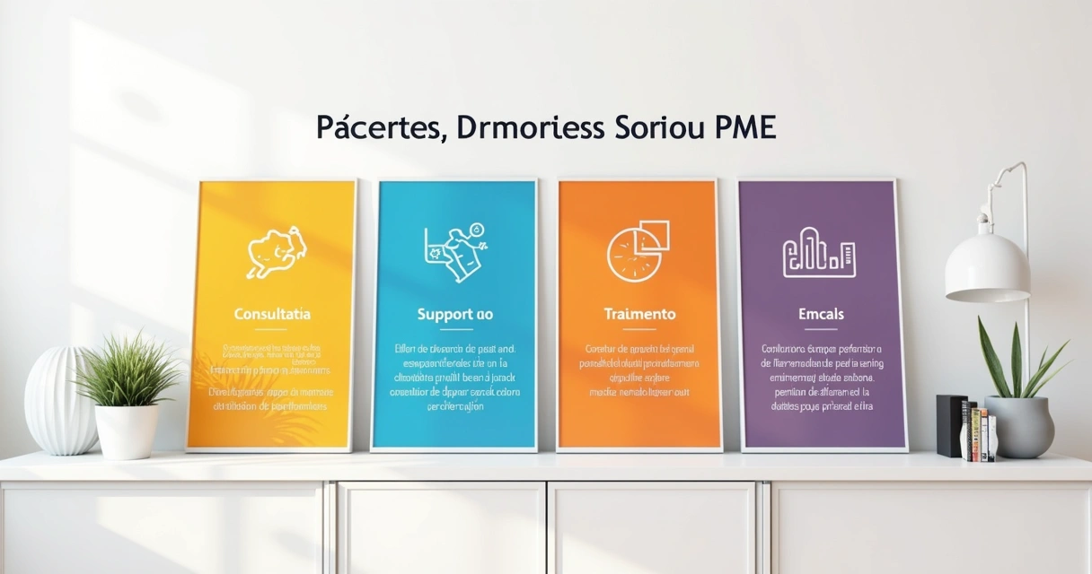 Exemplo visual de pacotes de serviço organizados em níveis 