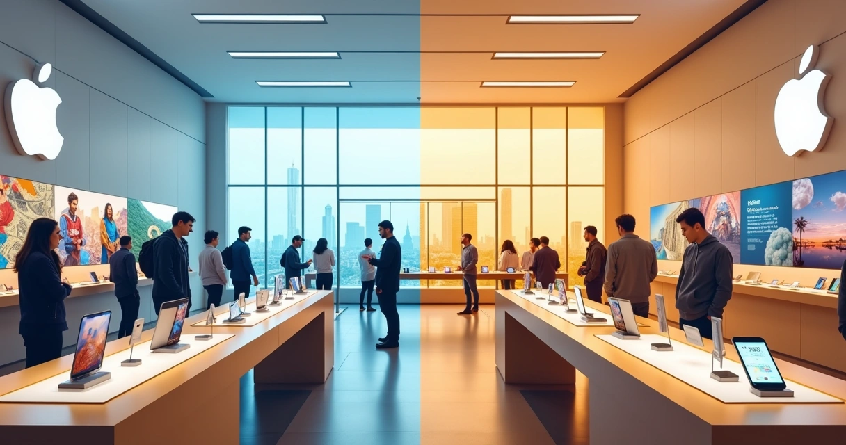 Comparação de preço de iPhone EUA e Brasil 