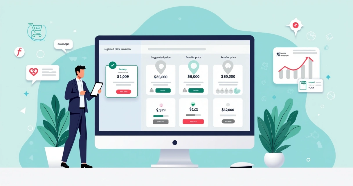 Gestor compara preços sugeridos e praticados no ecommerce em painel digital 