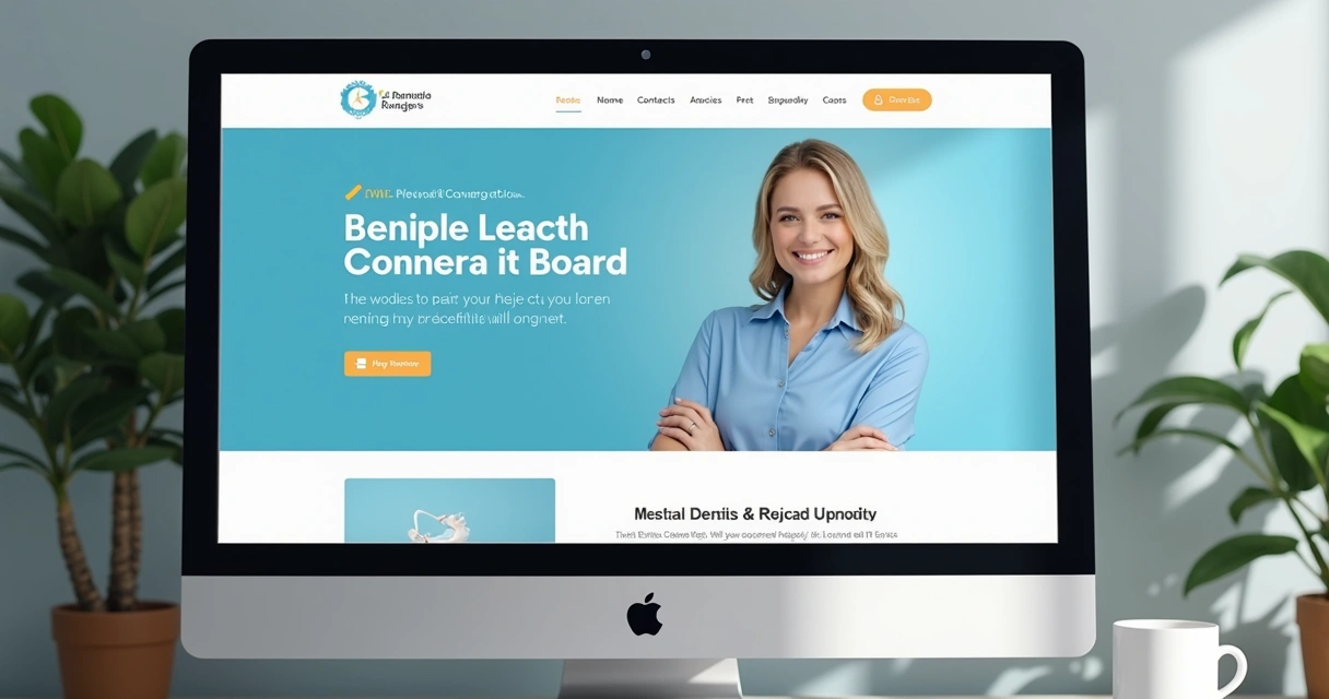 Tela de site de clínica sem exibição de preços