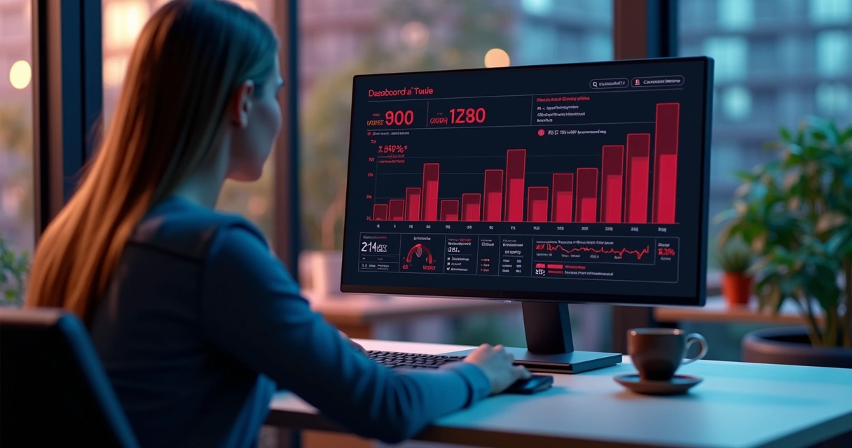 Tela de dashboard antifraude mostrando alertas em tempo real 