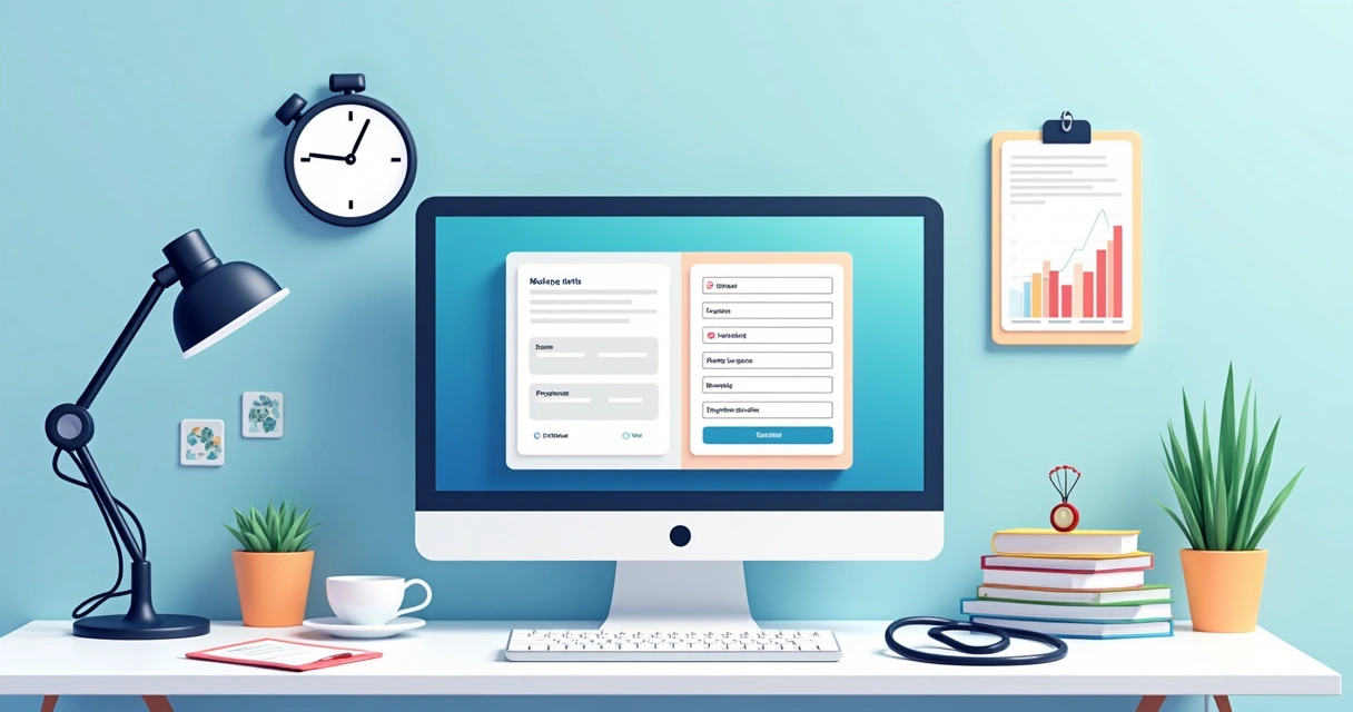 Tela de computador exibindo interface intuitiva de preenchimento automático de guia médica 