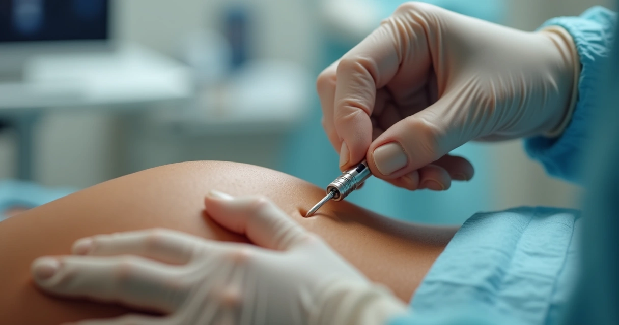 Aplicação de preenchimento peniano com ácido hialurônico