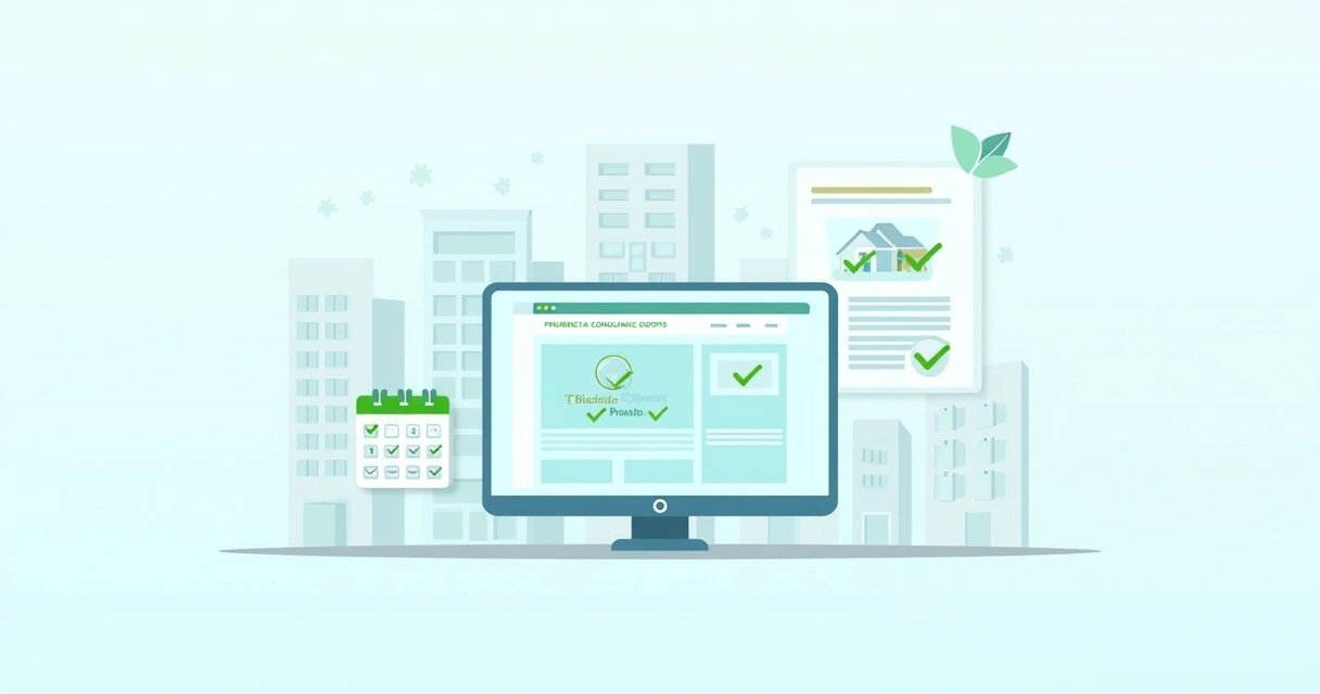 Ilustração de um computador com site da Prefeitura de São Roque mostrando serviços online de regularização