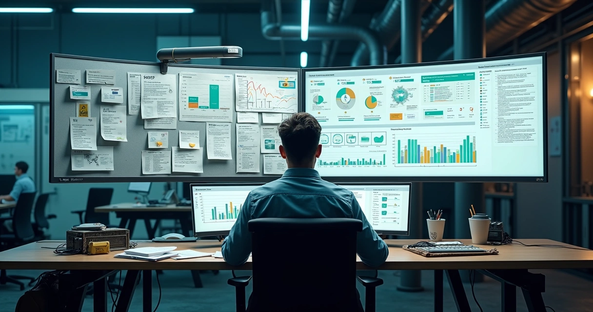 Painel de manutenção exibindo comparação entre relatório RCA digital e planilhas manuais 