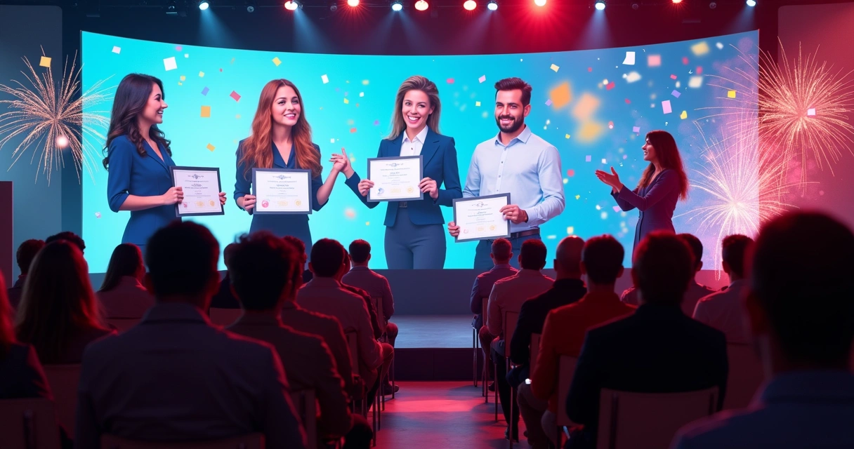 Premiação para afiliados mais engajados em evento online 