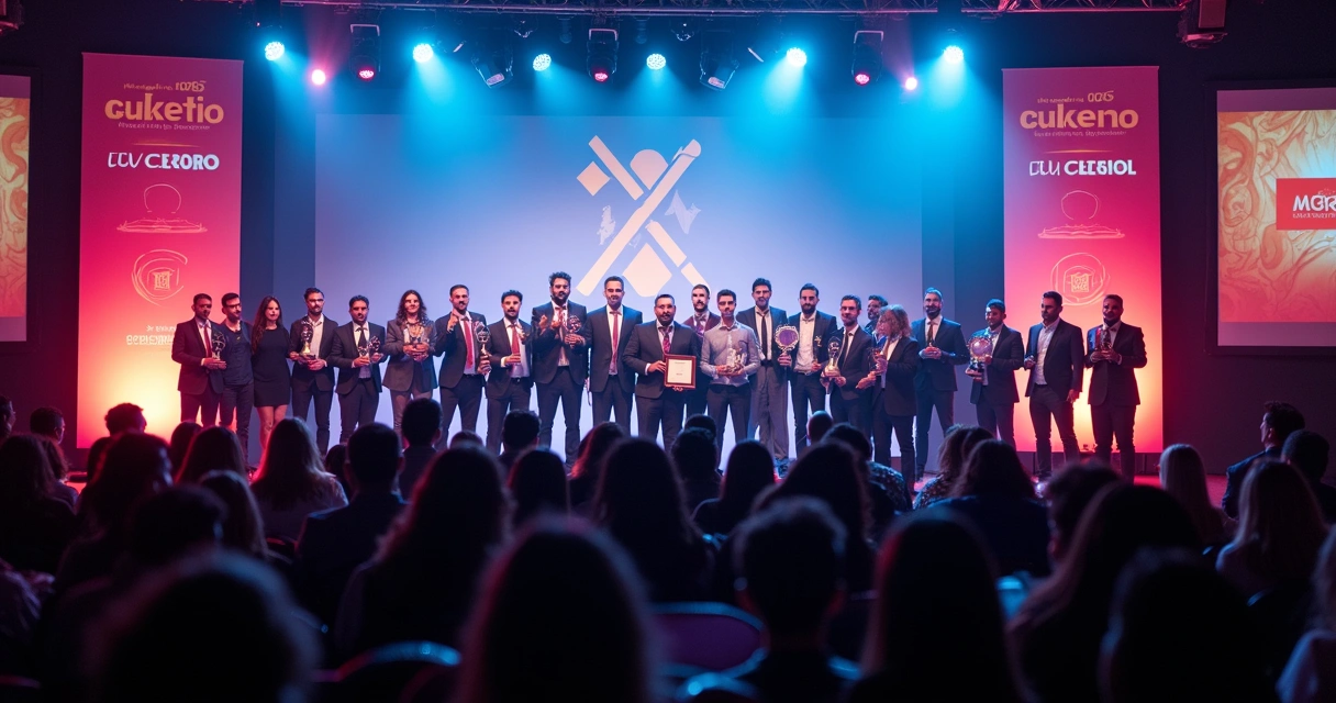 Evento de premiação de marketing em Salvador, Bahia.