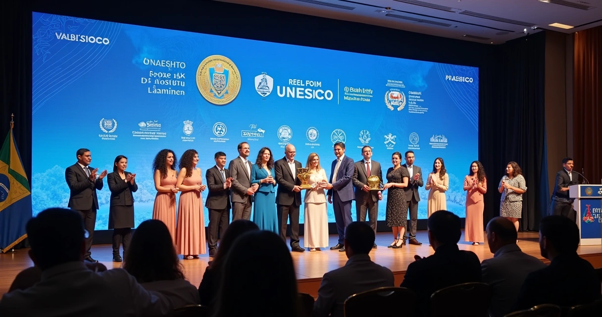 Representantes do Piauí recebem prêmio de educação da Unesco 