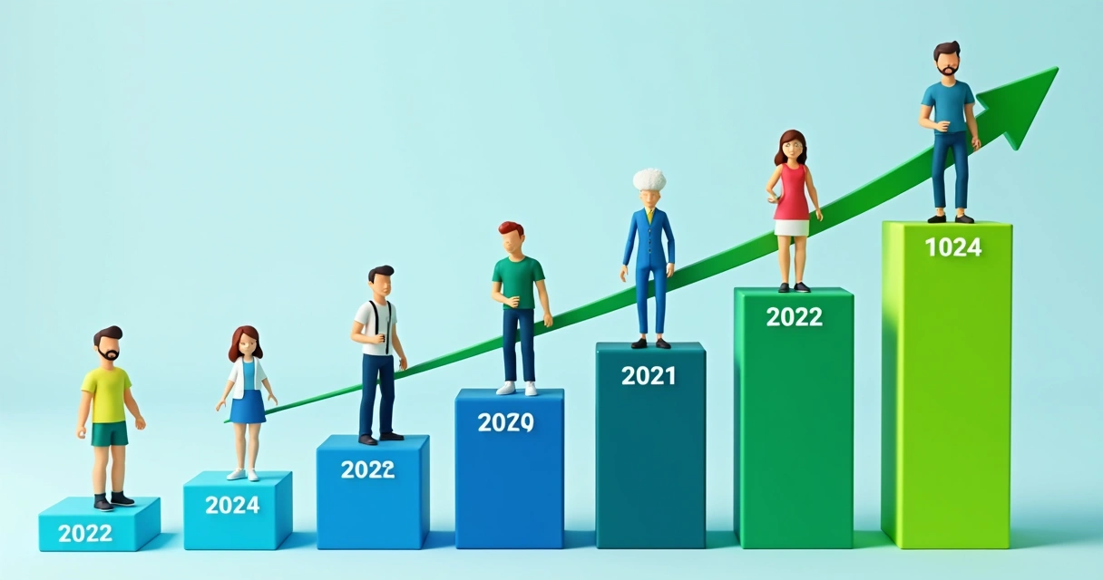 Gráfico colorido mostrando aumento de usuários de PrEP no Brasil entre 2022 e 2024.