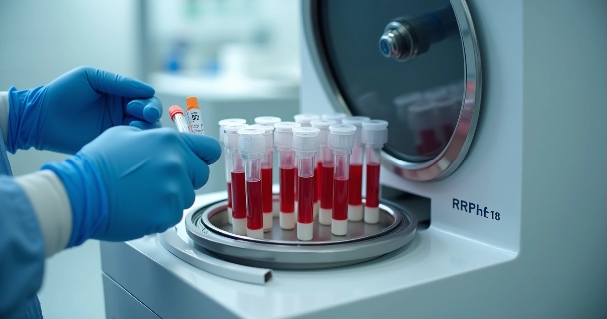 Preparo de PRP a partir de sangue 