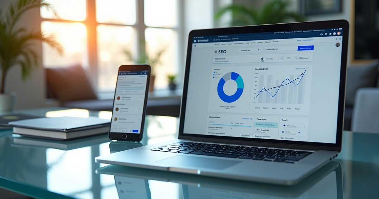 Presença digital inteligente com IA e SEO no navegador