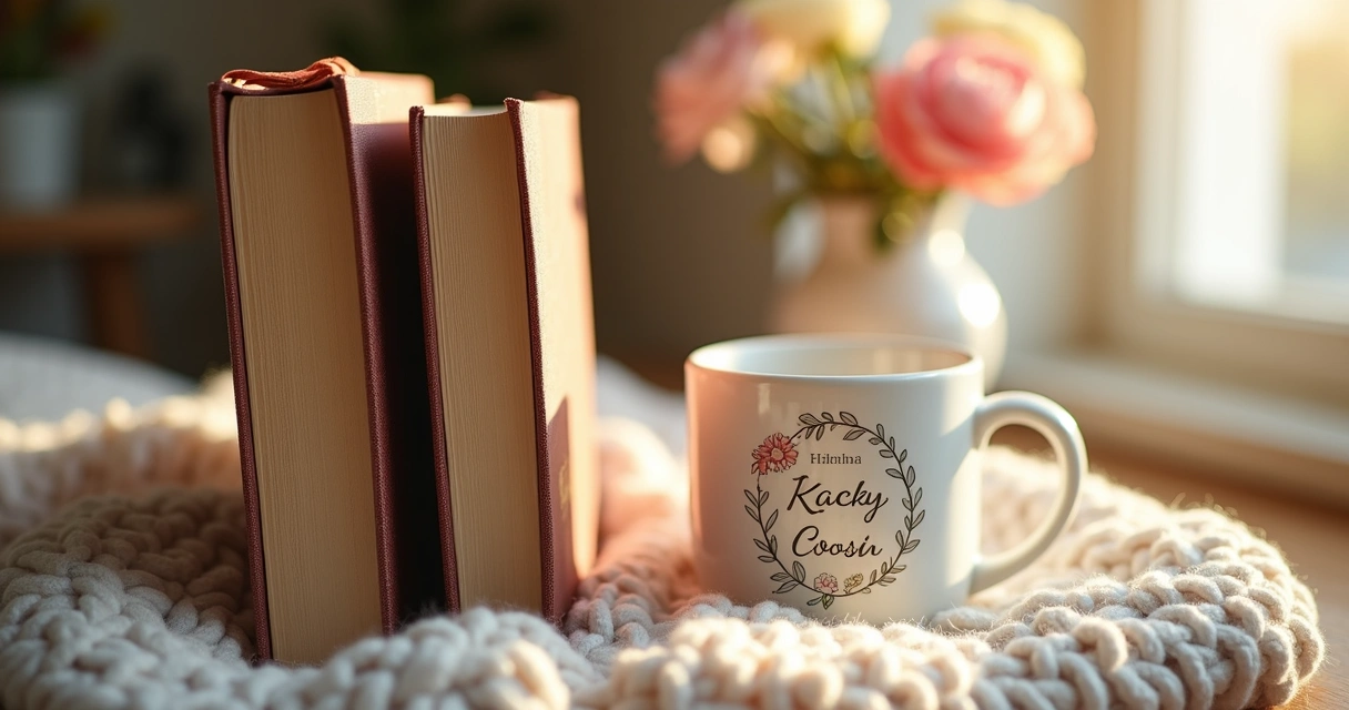 Kit de leitura com marcador customizado e caneca 