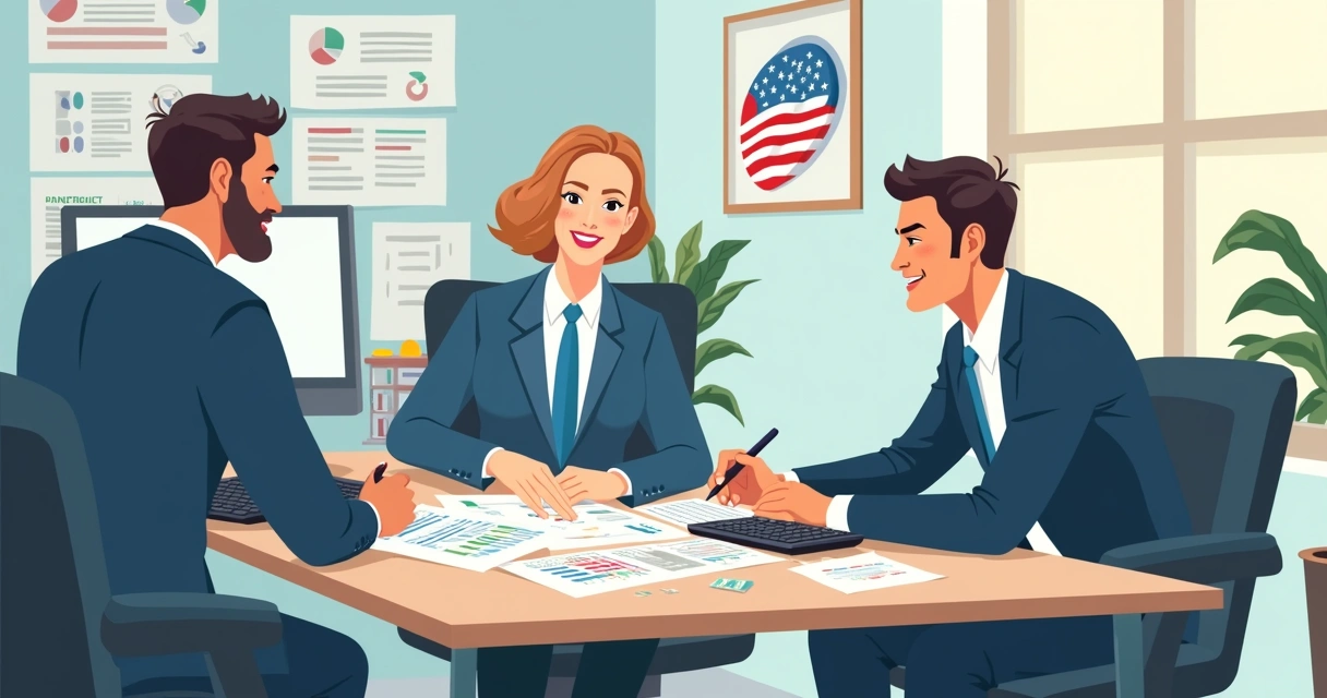 Equipe analisando prestação de contas de campanha eleitoral 