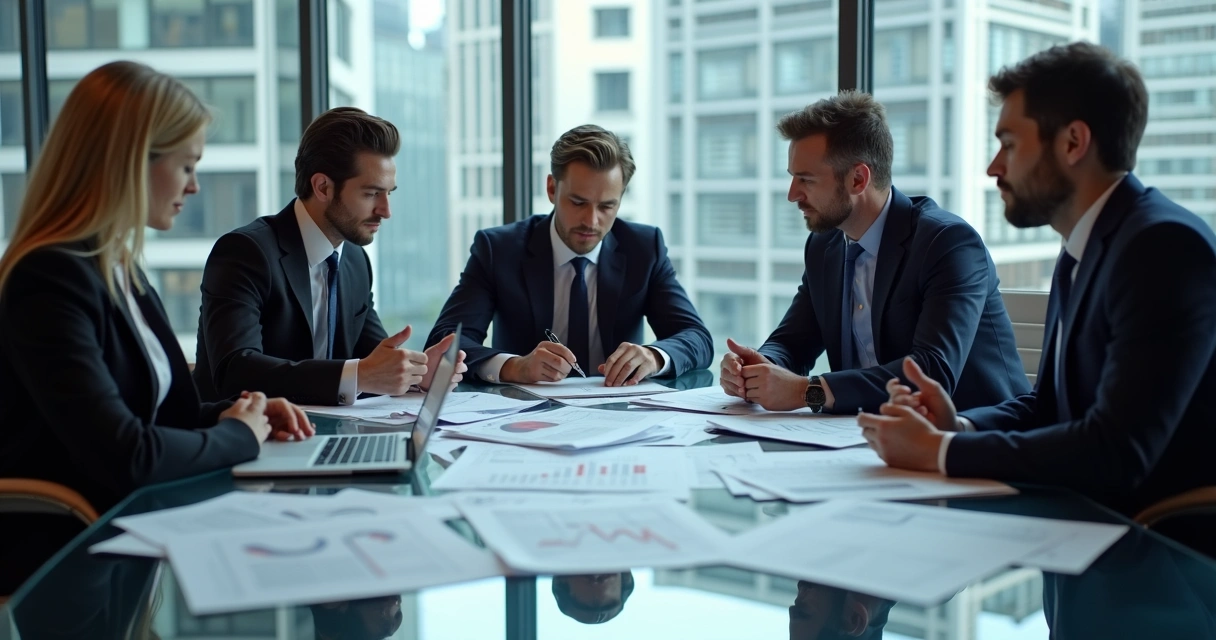 Equipe de compliance analisando documentos para detectar fraudes corporativas 