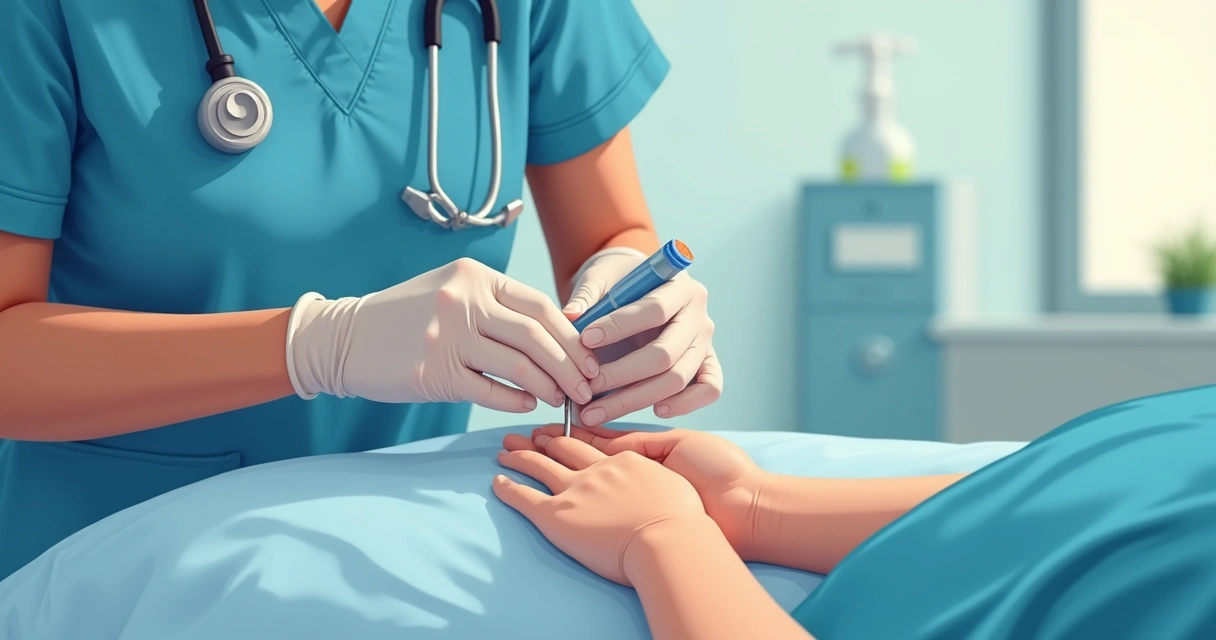 Manejo da bacteremia estafilocócica persistente e do controle de foco 3 Profissional de saúde realizando higienização de cateter