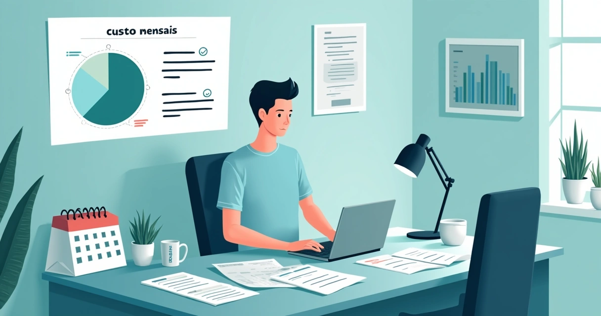 Loja digital planejando custos previsíveis 