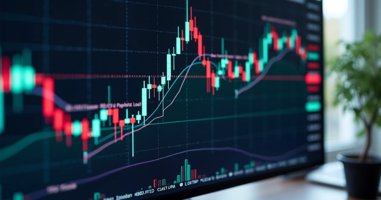 Price chart with marked stop loss points 
