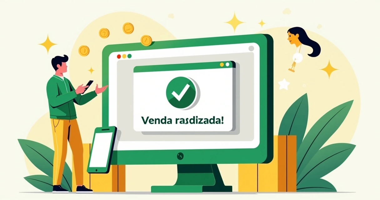 Representação visual da primeira venda em uma loja de dropshipping 