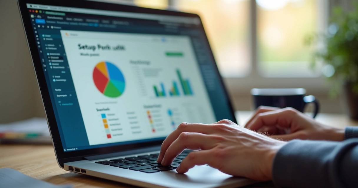 Pessoa configurando CRM digital 