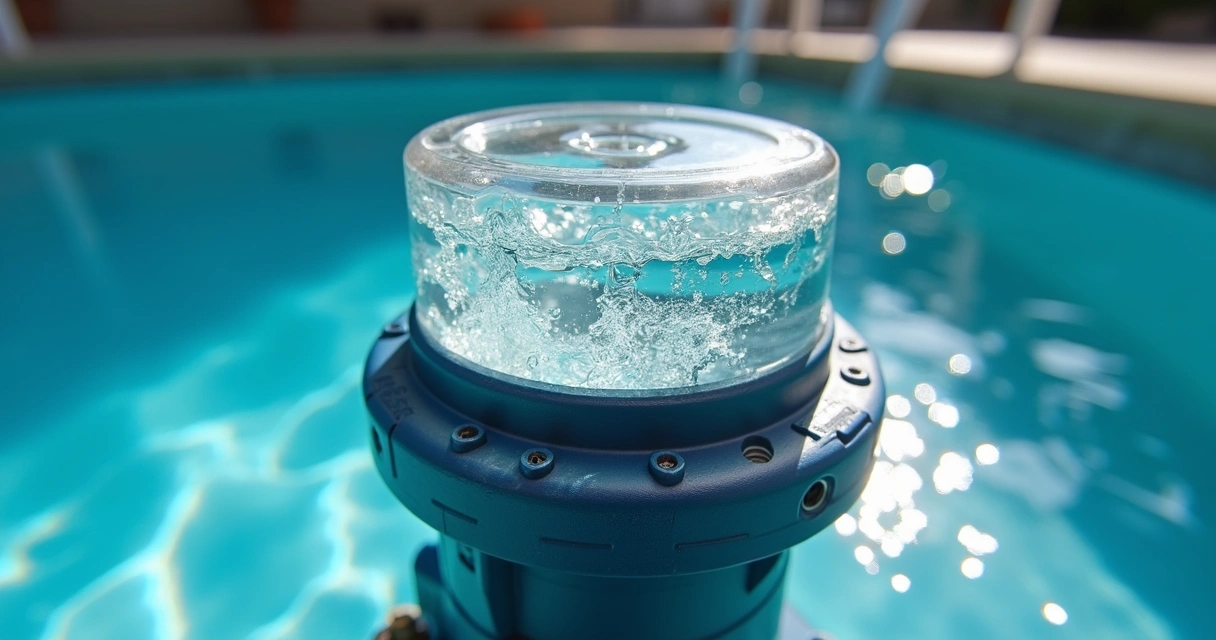 Pool pump water flowing after priming