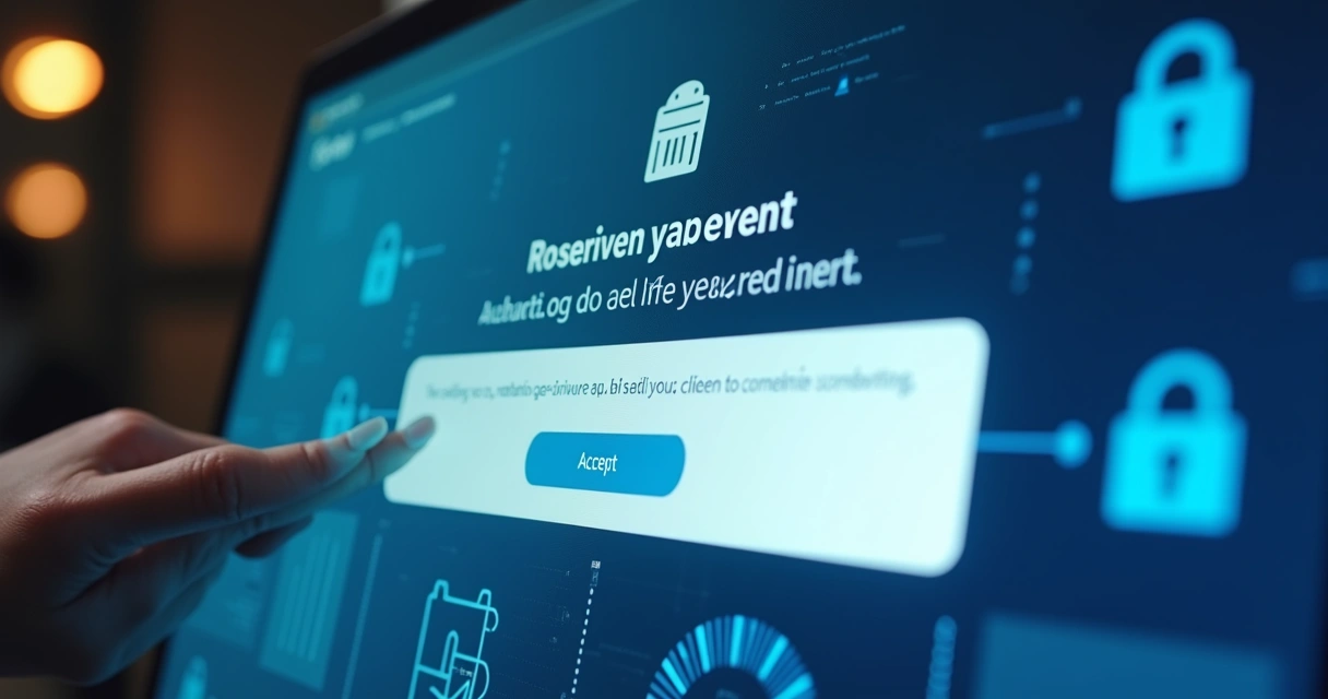 Site exibindo aviso de privacidade e cookies ao usuário 