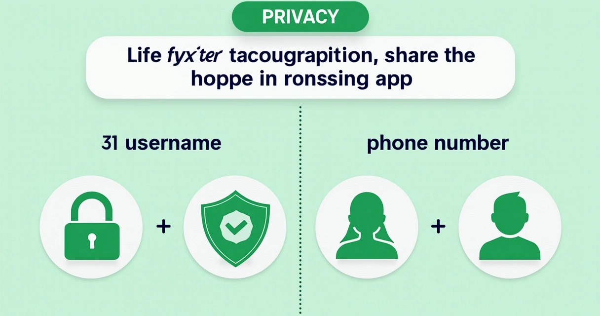 Gráfico de privacidade digital comparando nome de usuário e número de telefone 