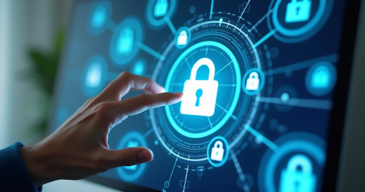 Ilustração de privacidade em rastreamento digital 