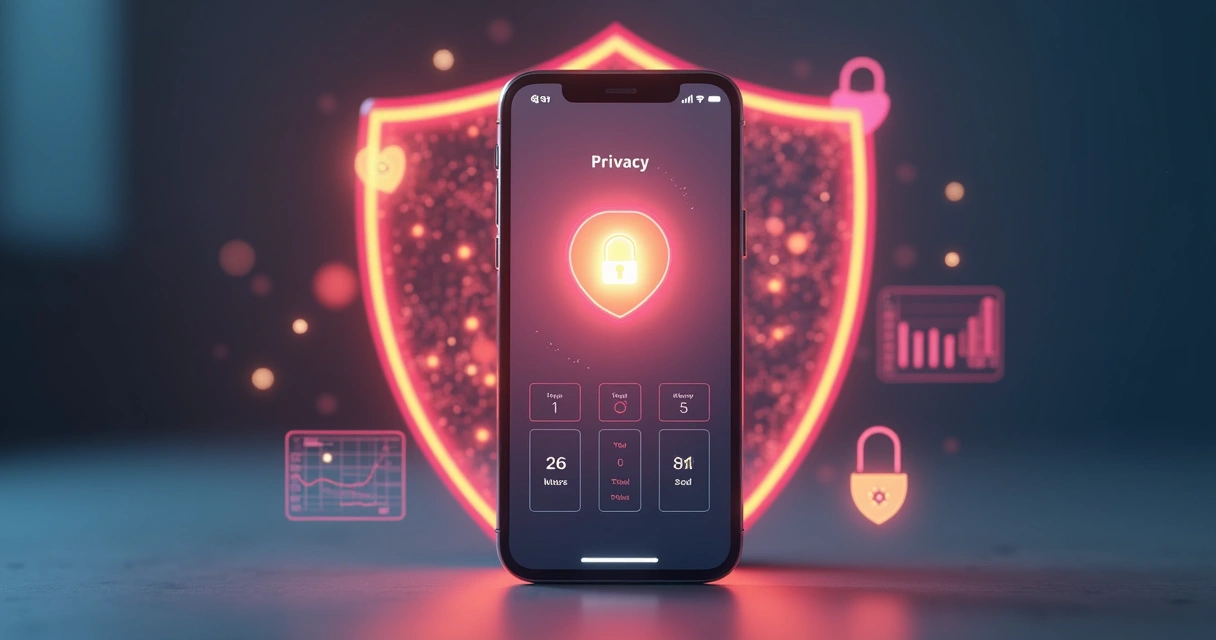 Visual representation of secure health data stored locally 