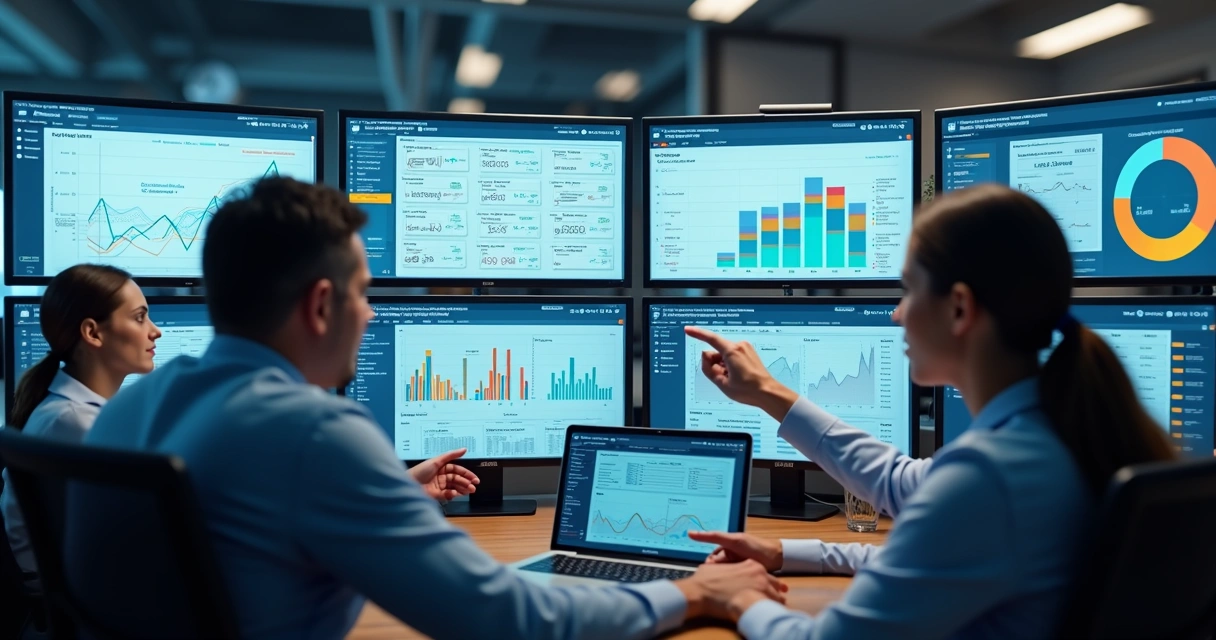 Dashboards de PRM mostrando performance de canais em tempo real 