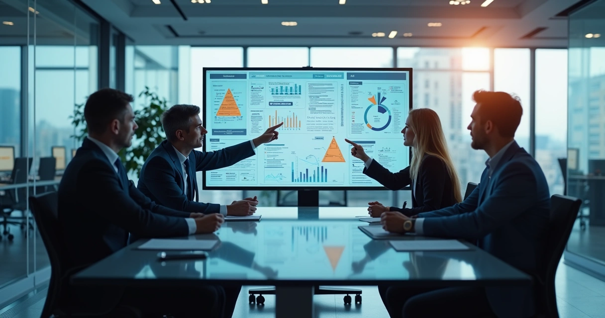 Gestores em reunião discutindo falhas na comunicação interna no ambiente corporativo 