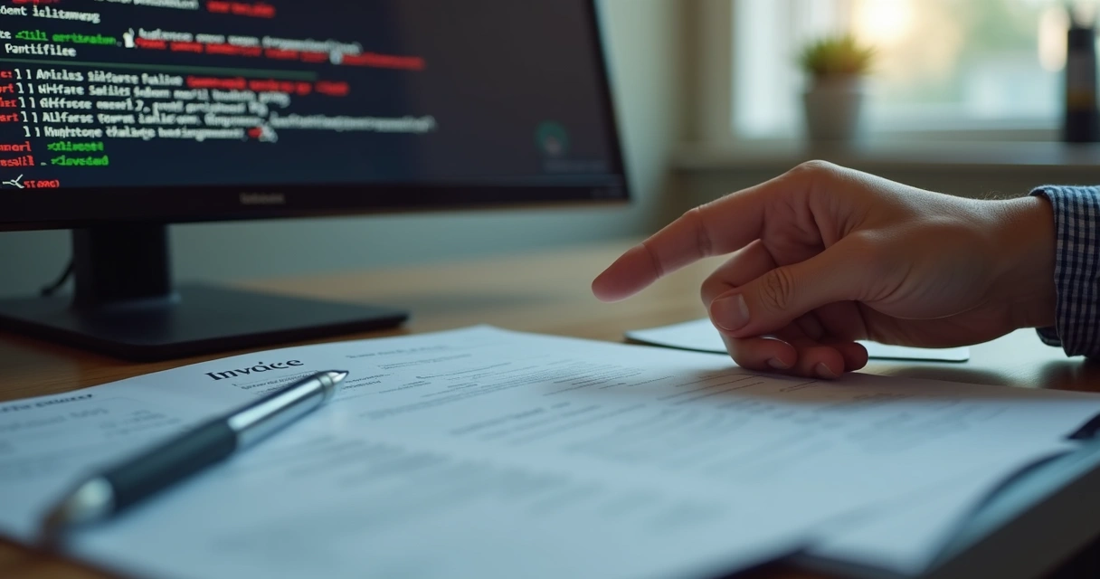 Computador exibindo erro ao tentar emitir nota fiscal eletrônica 