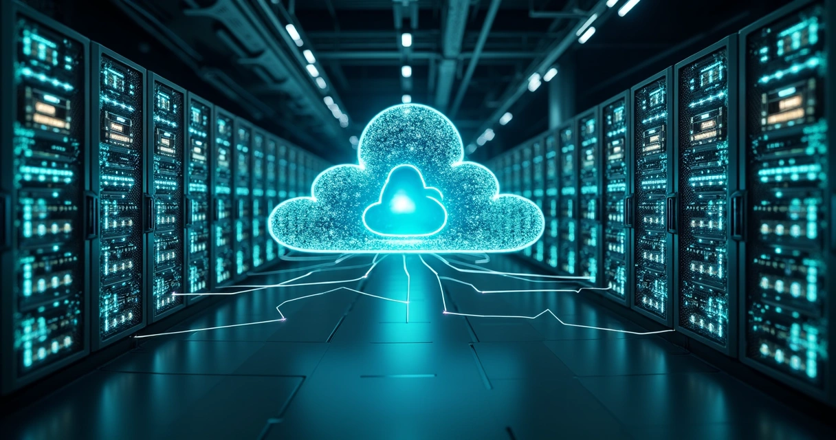 Ilustração detalhada de arquitetura distribuída de processamento de dados com múltiplos servidores conectados e fluxo de dados em memória 
